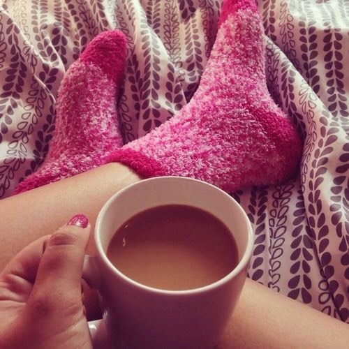 Pj's and fuzzy socks
