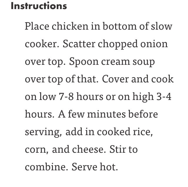AMAZING Crock Pot Chicken & Rice! 