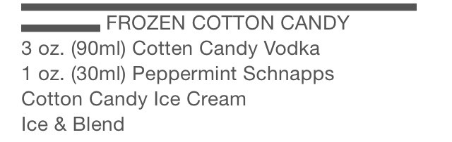 Frozen cotton candy drink 💙💖