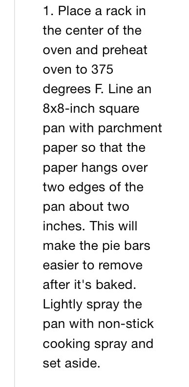 Ina Garten’s Apple Pie Bars