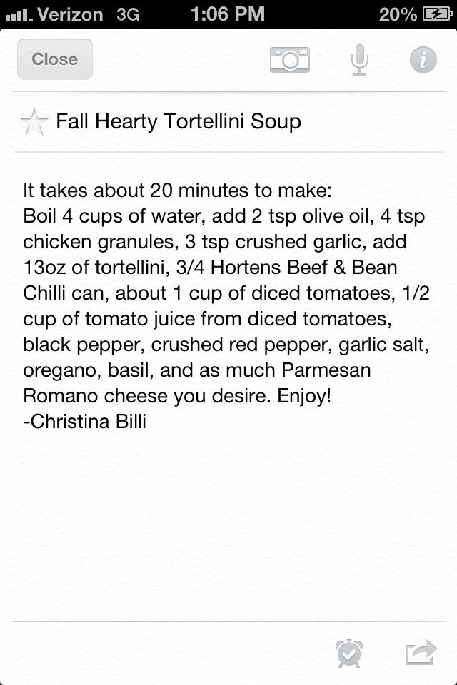 Great comfort food, quick recipe, and perfect for Fall weather 