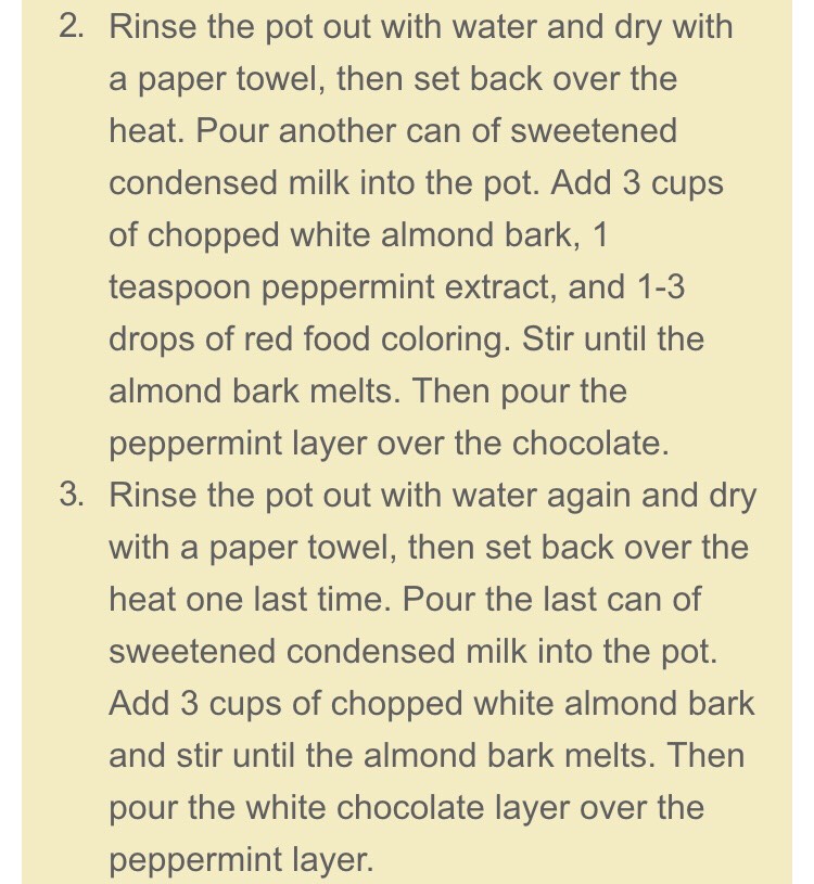 3 Layer Peppermint Fudge