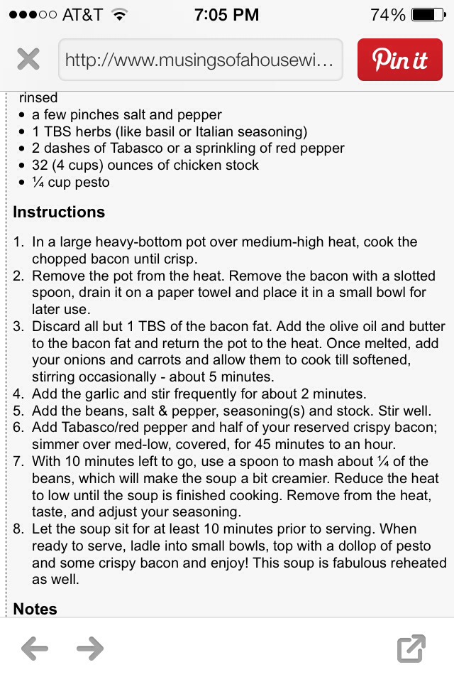 White Bean And Bacon Soup
