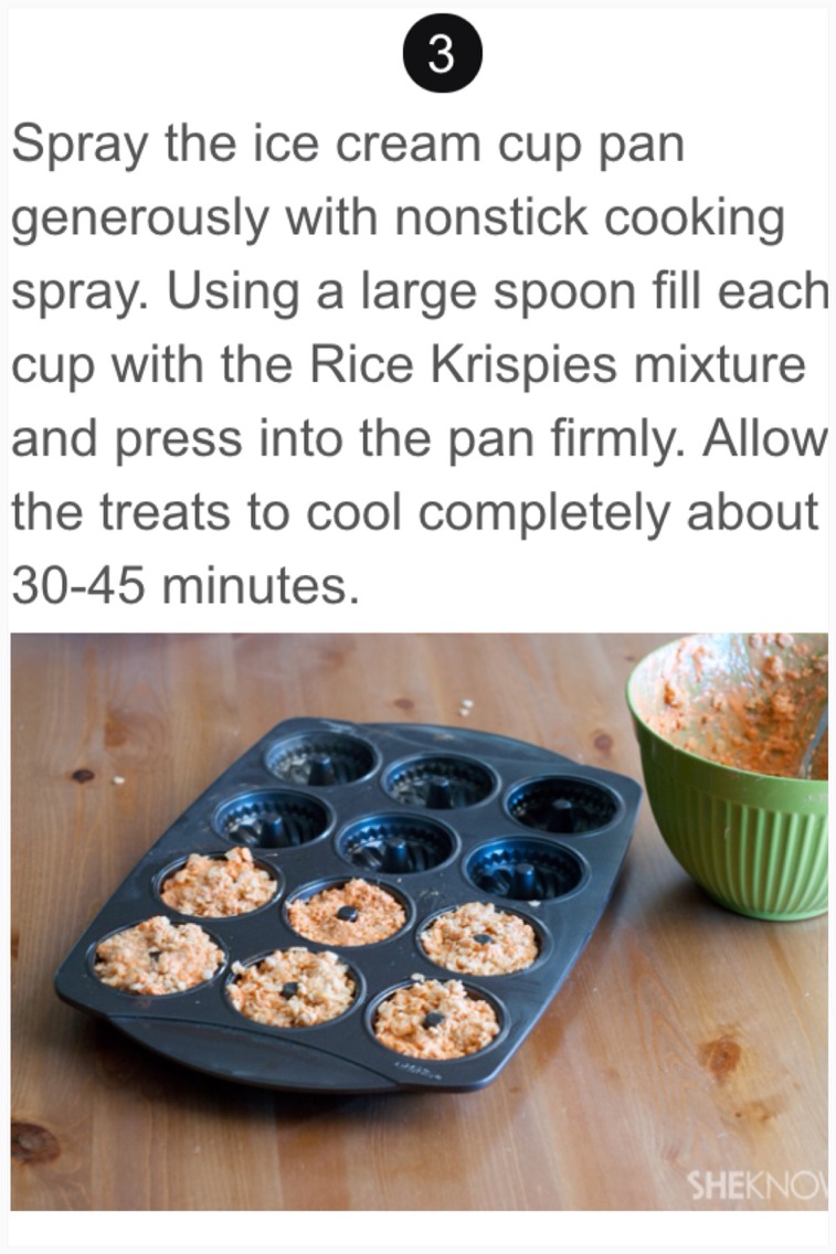 Cute Pumpkin Rice Krispies Treats 🎃