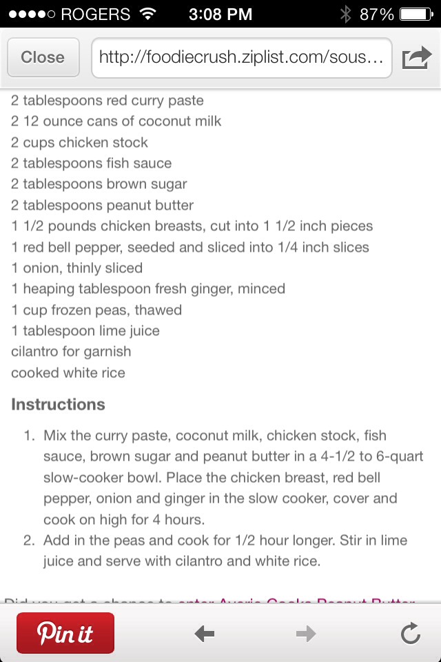 Slow Cooker Thai Chicken Soup