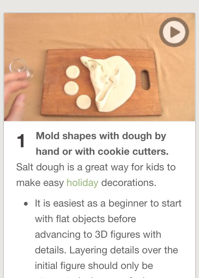 D.I.Y Salt Dough ornaments