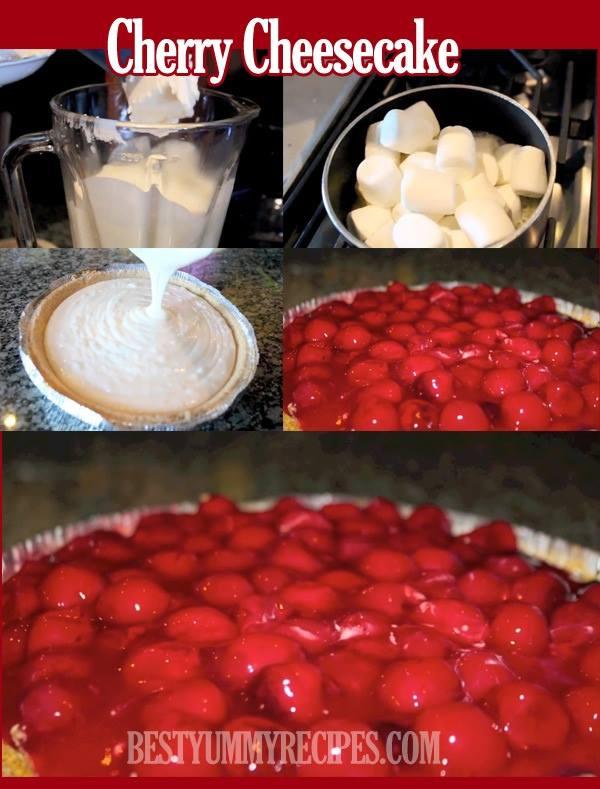 No Bake Cherry Cheesecake