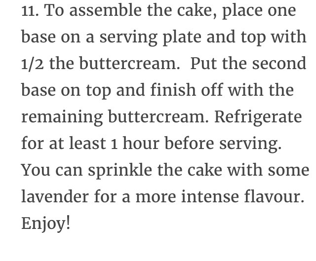 Earl Grey Lavender Cake 