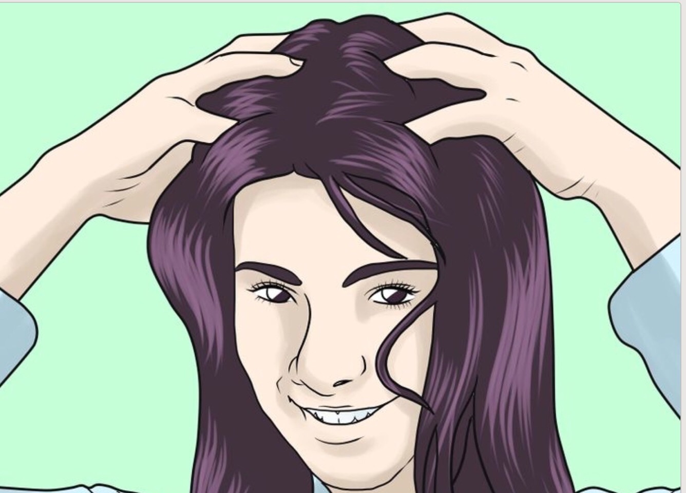 Massage your scalp with your fingers for better circulation. Do this for about 5 to 10 minutes to stimulate blood flow to the area. Increased blood flow will mean an increase in the amount of nutrients being transported there, which will increase growth.