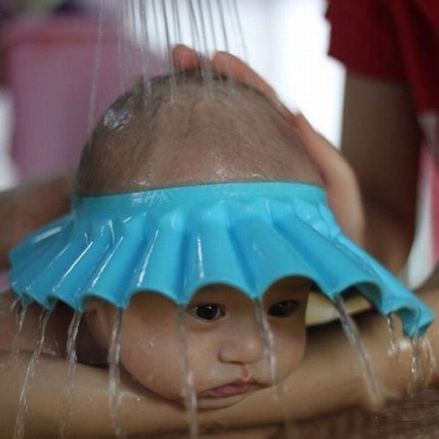 5. Invest in a “baby shower cap.