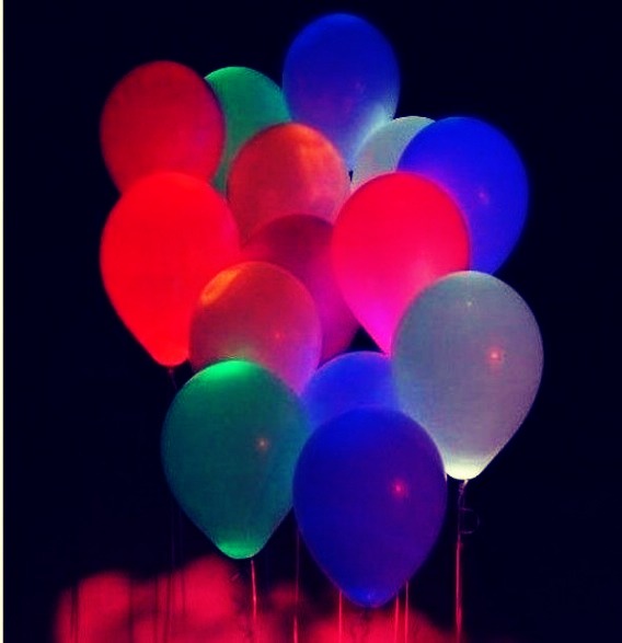 Put a glow stick in a balloon to make them glow🎈
