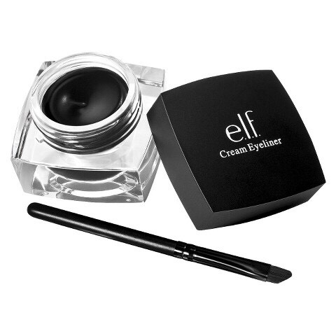 The e.l.f cream eyeliner works really well, is water/smudge proof, and comes with a small and precise angled brush. I have used Sephora eyeliner, and this works just as well!