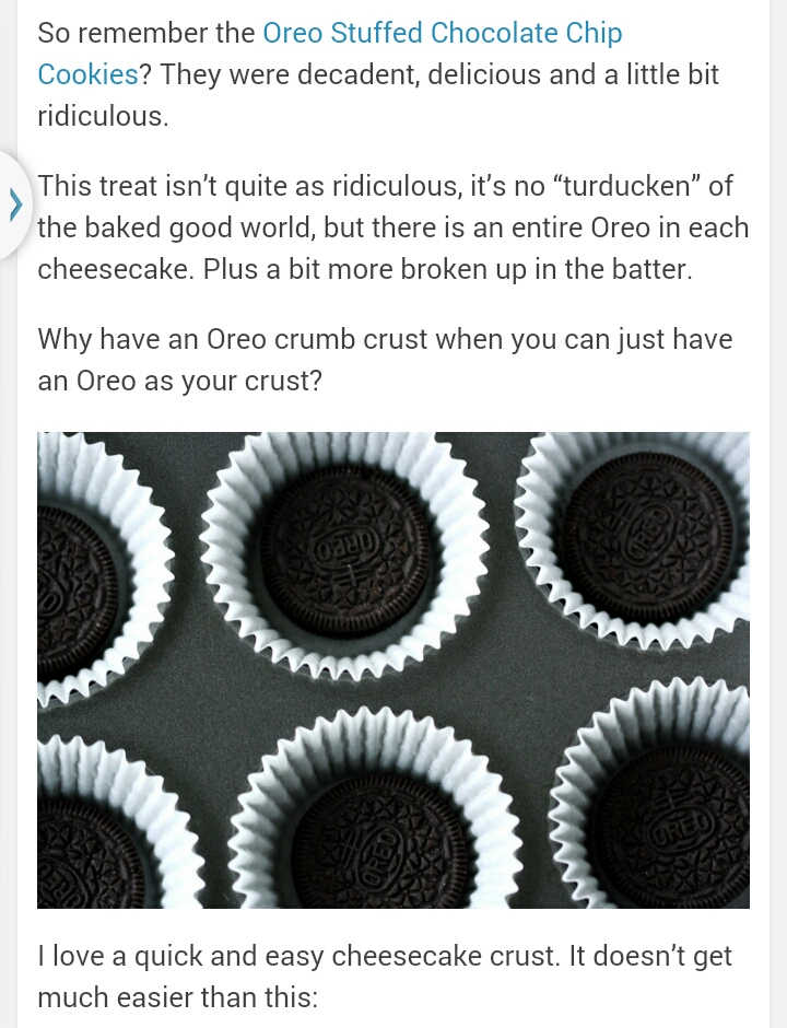 Cookies And Cream Mini Cheesecakes!