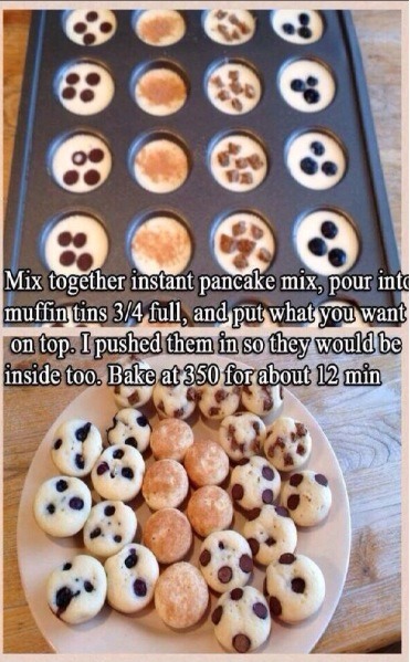 These pancake bites are great to eat on the go but also make a lovely treat to have relaxing in bed