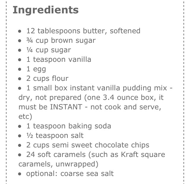 Lightly Salted Caramel Chocolate Chip Cookies 