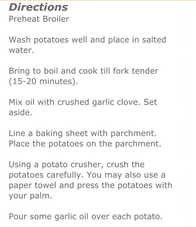 ✨Crushed Cheesy Potatoes✨