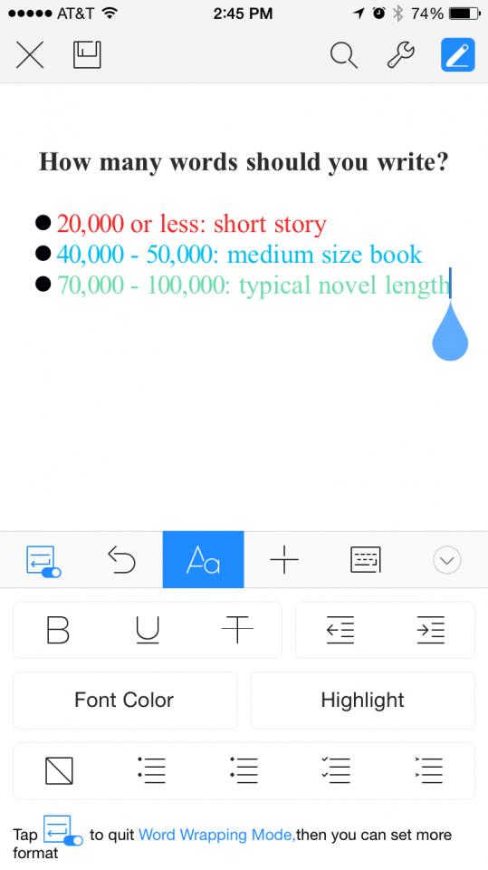 Set goals and guidelines. Define early on how many words you want your story to be. Will it be a short story or a novel?