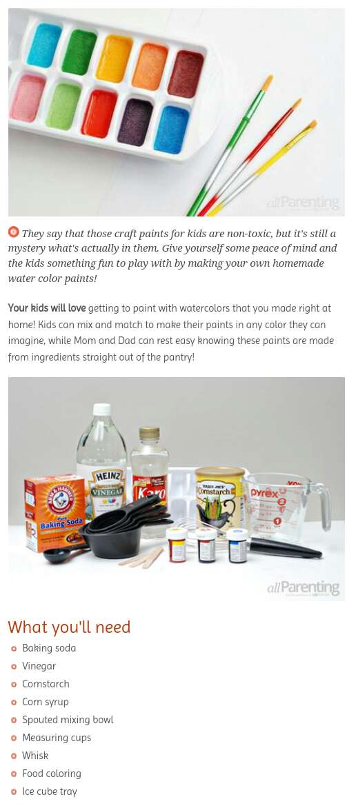 DIY Watercolor Paints 