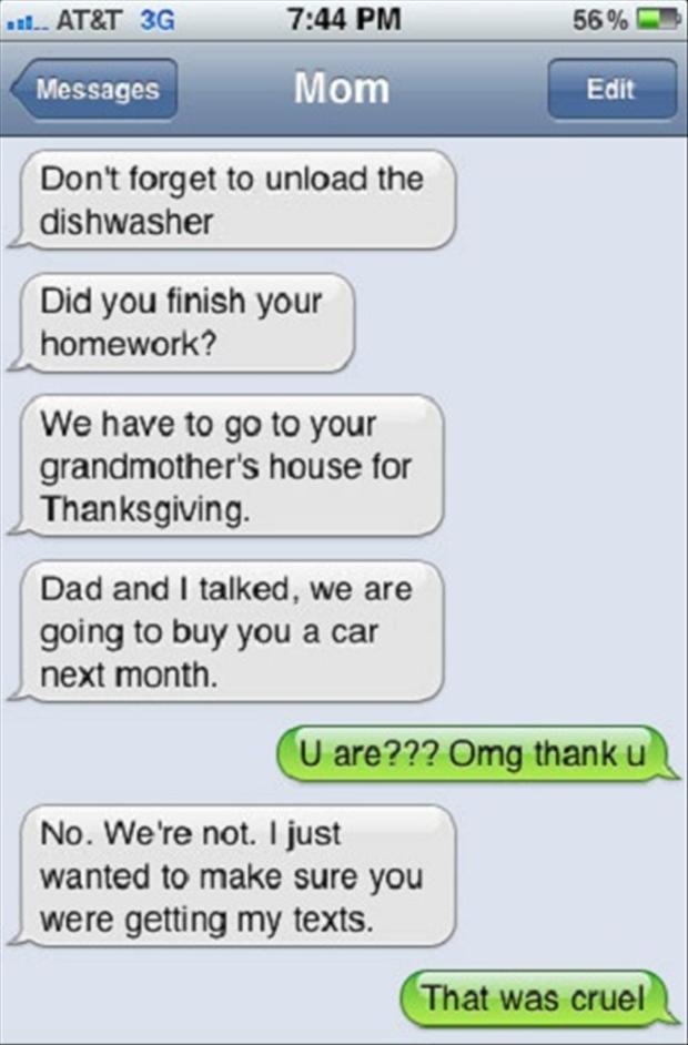 funny text mesages