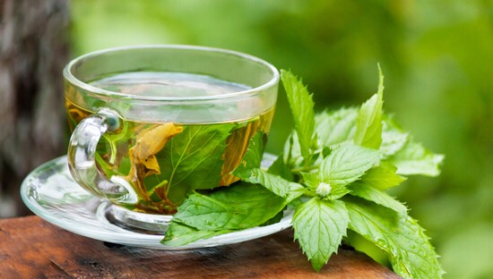 3. Peppermint tea
•mint is a centuries old remedy for aiding digestion and tummy trouble. Sit back, relax and enjoy a mug of hot peppermint tea