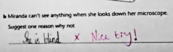 Funny Test Answers
