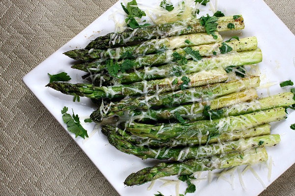 Sauteed Asparagus with Garlic and Parmesan