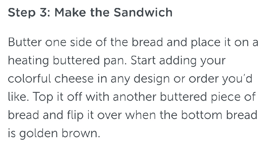 Rainbow Grilled Cheese!!!!