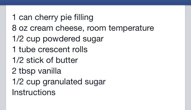 Cherry Cream Cheese Bake, Omg Delicious!!