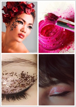 A little something called "arts and crafts makeup" is hot. To all my fellow glitter lovers....Our time is here! Let's make it count!!!
