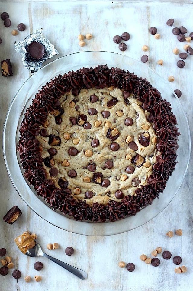 Ultimate Peanut Butter Chocolate Cookie Cake 