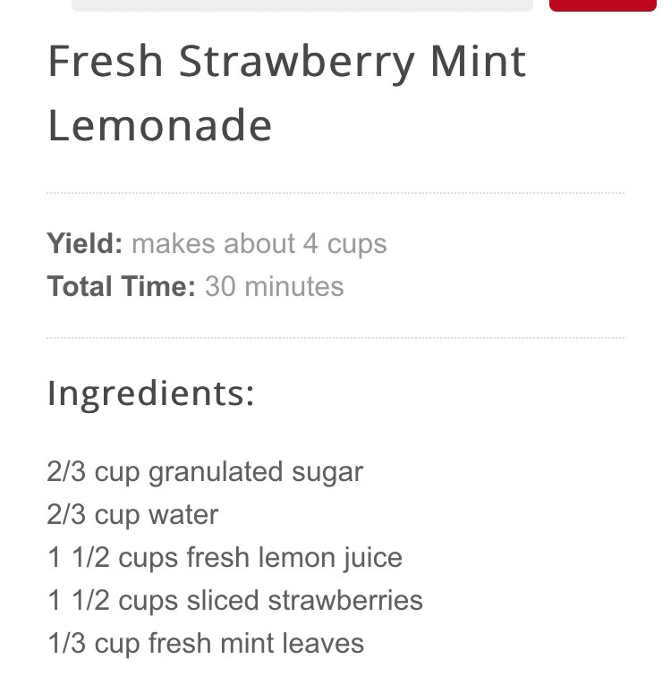 Fresh Strawberry Lemonade