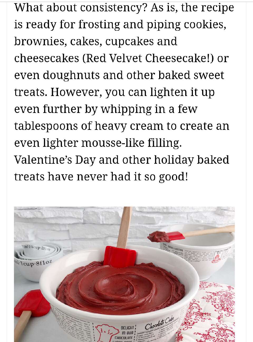 Red Velvet Butter Cream Frosting!!!