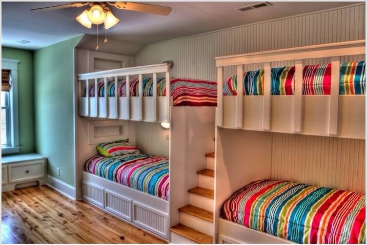 Elegant Space Savings Bedrooms For Four Kids!!👍👍
