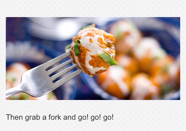 " Yummy Buffalo Meatballs😋"