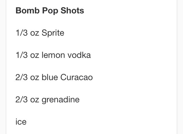 Bomb Pop Shots! One Of The Best Shots Ever 😍