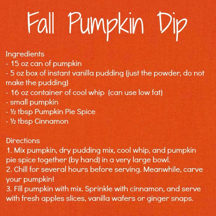 Fall Pumpkin Dip