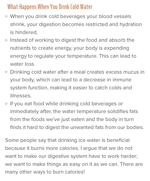 Why You Should Never Drink Ice Cold Water #tipit