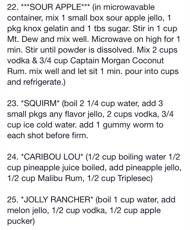 70 Jello Shot Recipes 🍸🍹