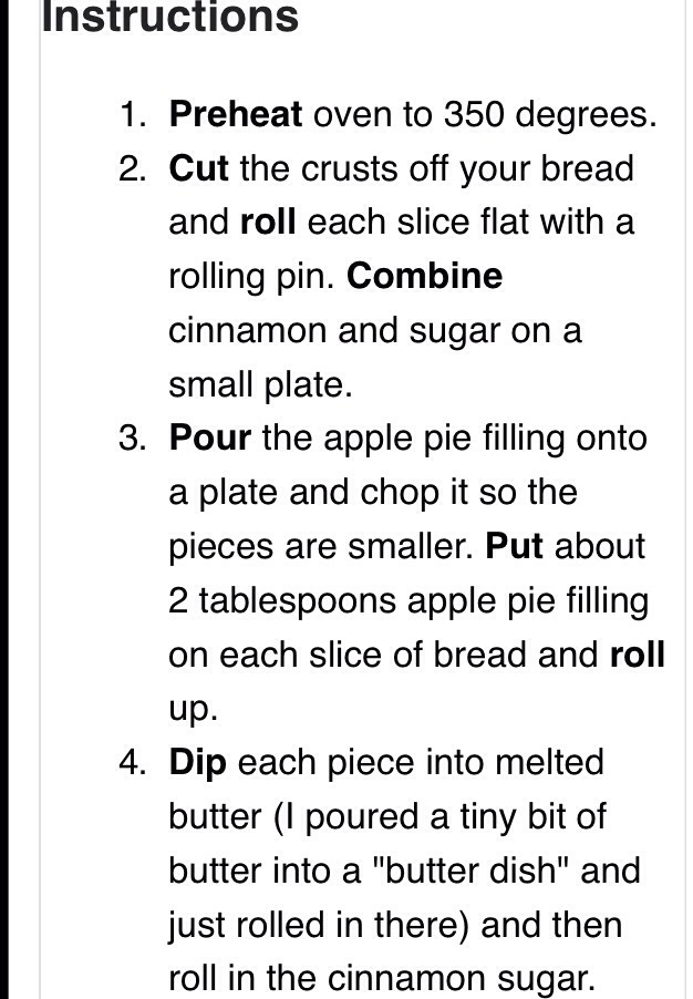 Baked Apple Pie Roll ups