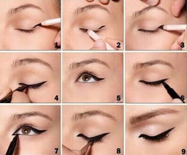 Eyeliner tutorial step by step