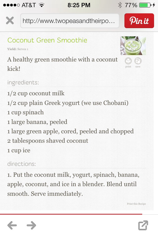 Coconut Green Smoothie