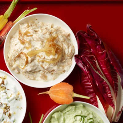 Caramelized Onion Dip ( 85 Calories )