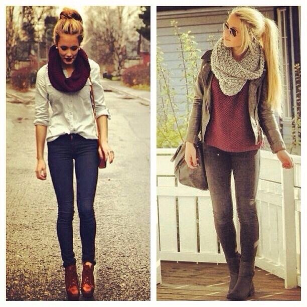 Basically anything with an infinity scarf and boots. 👌