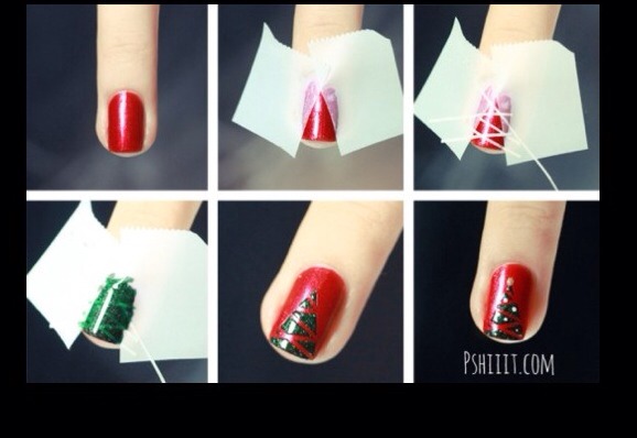 Some Great Nail Arts Using Scotch Tape