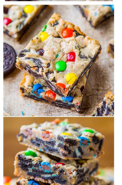 Loaded M&m Oreo Cookie Bars 
