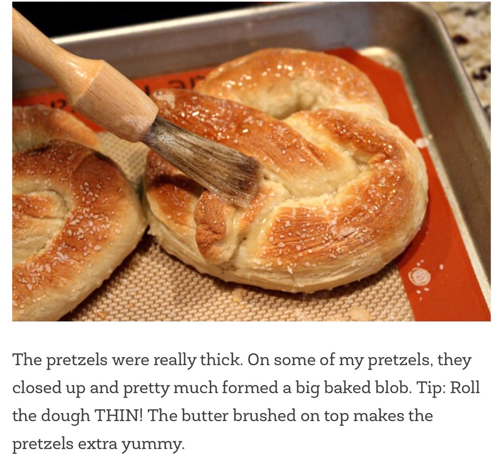 Easy Homemade Soft Pretzels.  