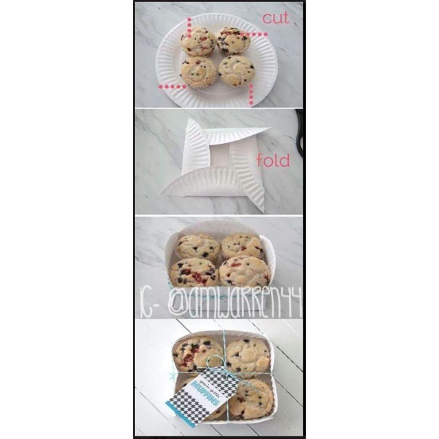 Paper Plate Cookie Basket