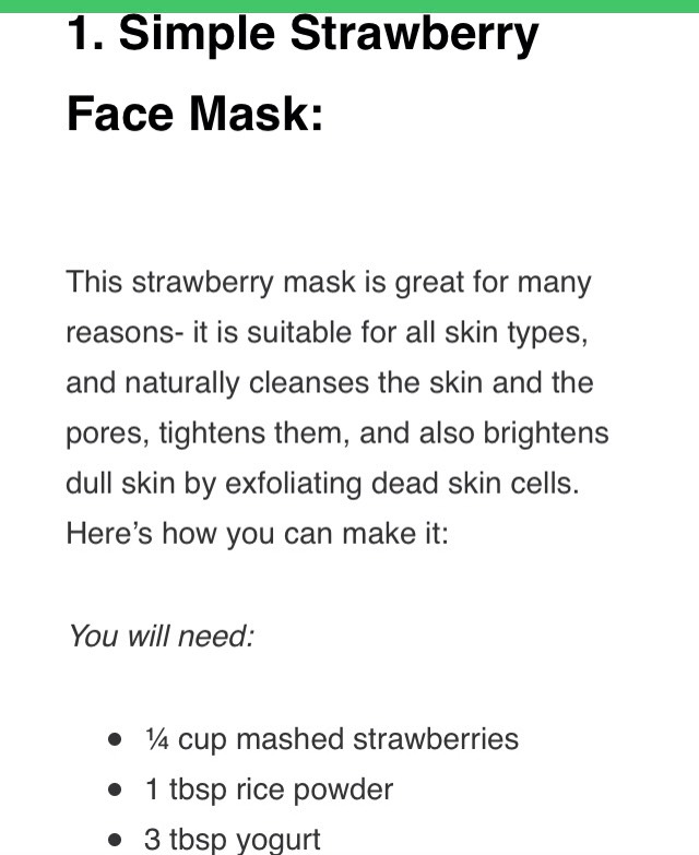5 Simple Homemade Face Mask For Teenagers