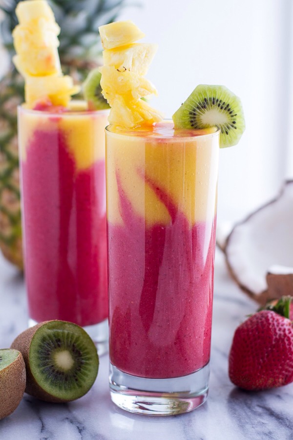 Tropical Fruit Breakfast Smoothie!