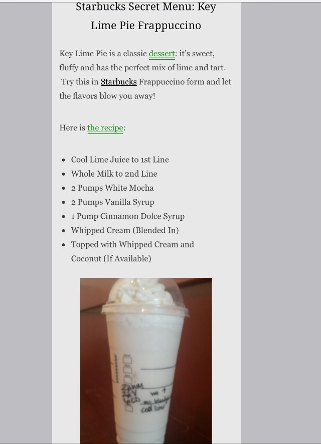 14 Starbucks Secret Menu Drinks
Recipes ...πππ